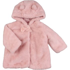 George Rózsaszín prémes kabát (74) baba