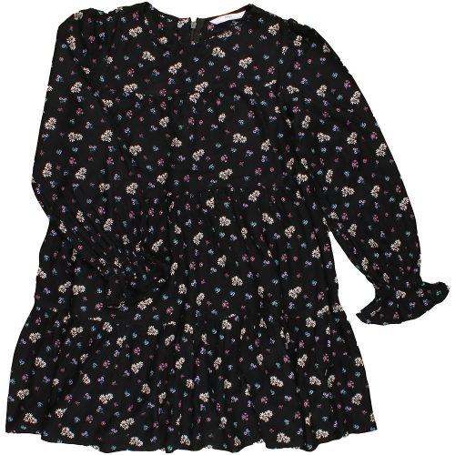 Marks&Spencer Virágos fekete ruha (128) kislány