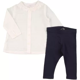 Törtfehér-kék szett (68) baba