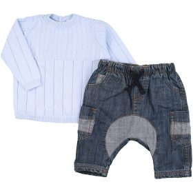 Kék-farmer szett (62) baba