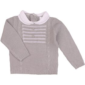 Szürke pulóver (62-68) baba