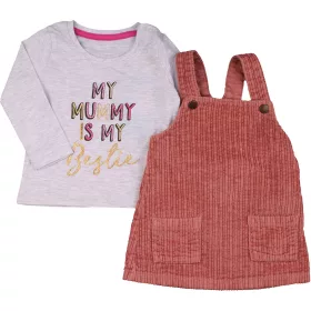 Szürke-kord szett (68) baba