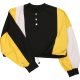 Sárga-fekete pulóver (L)  női