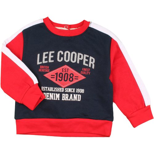 Lee Cooper Kék-piros pulóver (68) baba
