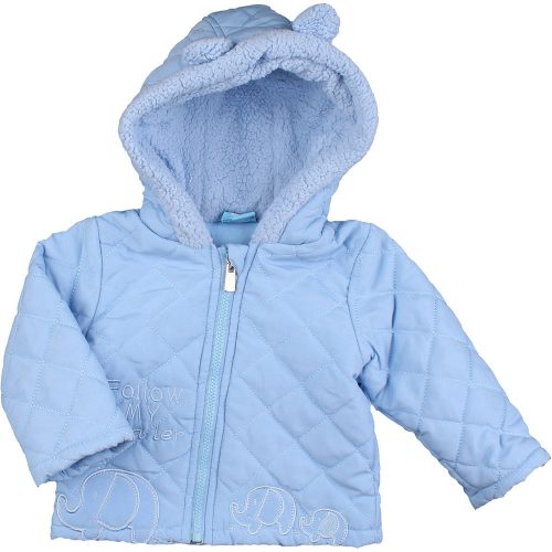 Hímzett kék kabát (68) baba