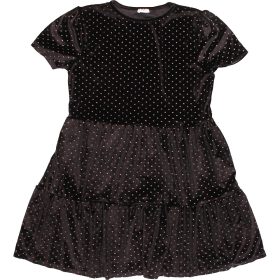 F&F Pöttyös bársony ruha (152) lány