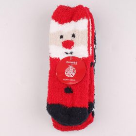 Mikulás-csíkos szőrös zokni szett (27-30) kislány
