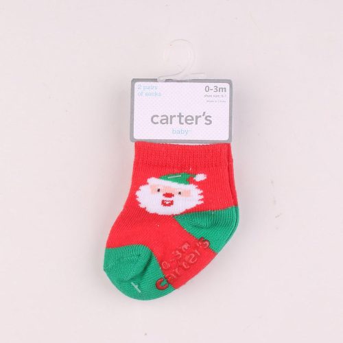 Carter's Mikulás-csíkos zokni szett (16-17) baba