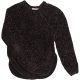 Fekete zsenília pulóver (164) tini lány