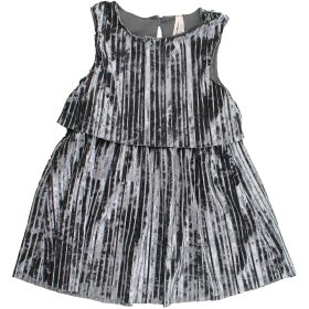 Young Dimension Acélkék bársony ruha (104) kislány