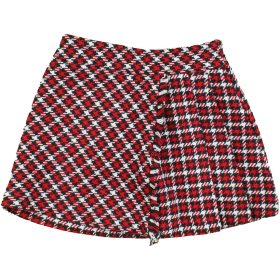 Kockás szövetszoknya (110) kislány