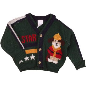 Kutyás kardigán (62-68) baba