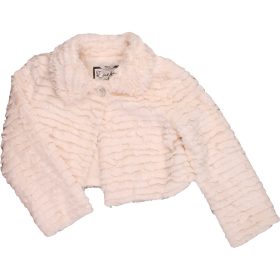 St Bernard Törtfehér prémes kabát (98) kislány