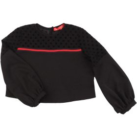 Pöttyös fekete felső (116) kislány