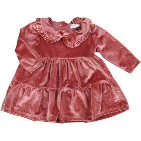 F&F Púder bársony ruha (62) baba