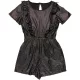 F&F Csíkos bársony playsuit (128) kislány
