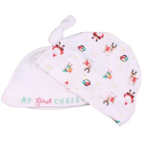 Feliratos-mintás sapka szett (6-12 hó) baba