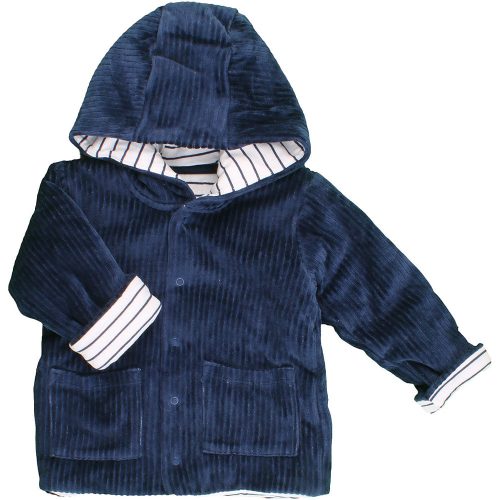 Marks&Spencer Kék plüss kabát (80-86) baba