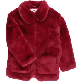 F&F Bordó prémes kabát (134) lány