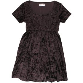 Fekete bársony felső (S)  női