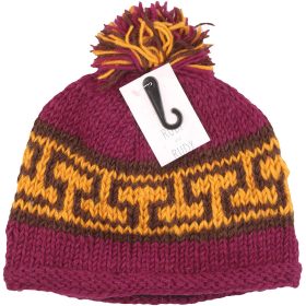 Mintás lila sapka (3-6 év) uniszex