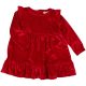 F&F Piros bársony ruha (68) baba