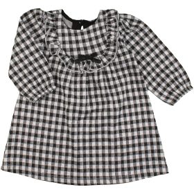 Kockás ruha (80) baba