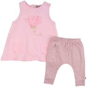 Rózsaszín-mintás szett (68) baba