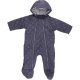 Sötétkék steppelt overál (68) baba