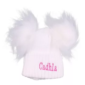 Fehér sapka (0-6 hó) baba