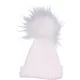 Fehér sapka (0-6 hó) baba