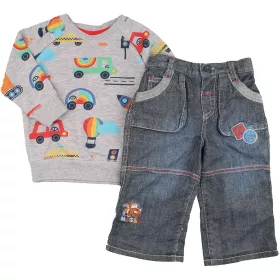 Járműves-kék szett (74) baba