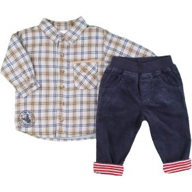 Kockás-kék szett (62-68) baba