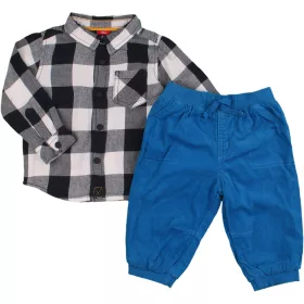 Kockás-kék szett (74) baba