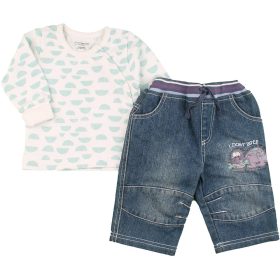 Mintás-kék szett (68) baba