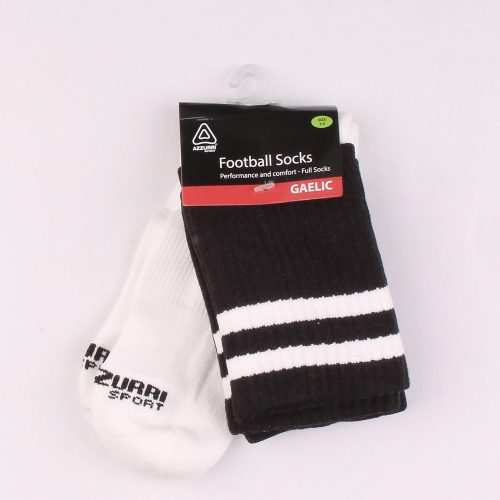 Fekete-fehér football zokni (34-37) fiú
