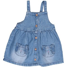 F&F Nyuszizsebes farmerruha (80) baba