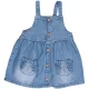 F&F Nyuszizsebes farmerruha (80) baba