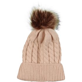 Bézs kötött sapka (6-12 hó) baba