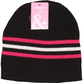 Pep&Co Csíkos fekete sapka (1-3 év) kislány