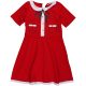 H&M Mintás piros ruha (110-116) kislány