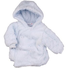 Babaluno Kék prémes kabát (62-68) baba