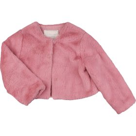 St Bernard Rózsaszín prémes kabát (98) kislány