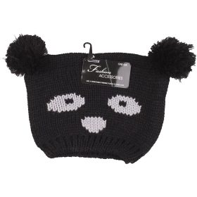 Mintás fekete sapka (10 év feletti) kamasz fiú