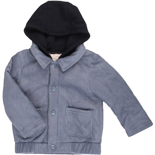 Kék kordbársony kabát (98) kisfiú
