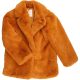 F&F Mustár prémes kabát (128) kislány