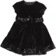 Fekete bársonyruha (98) kislány