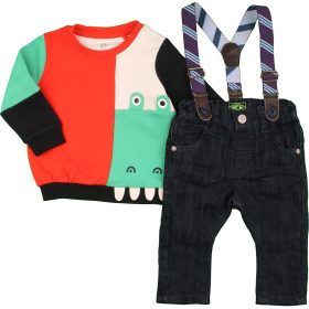 Dínós-kék szett (68) baba