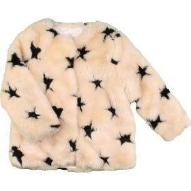 F&F Csillagos prémes kabát (116) kislány