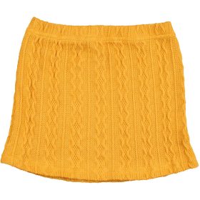 Mustár kötött szoknya (98) kislány